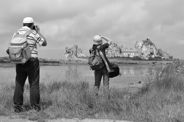 Fotografen in der Bretagne